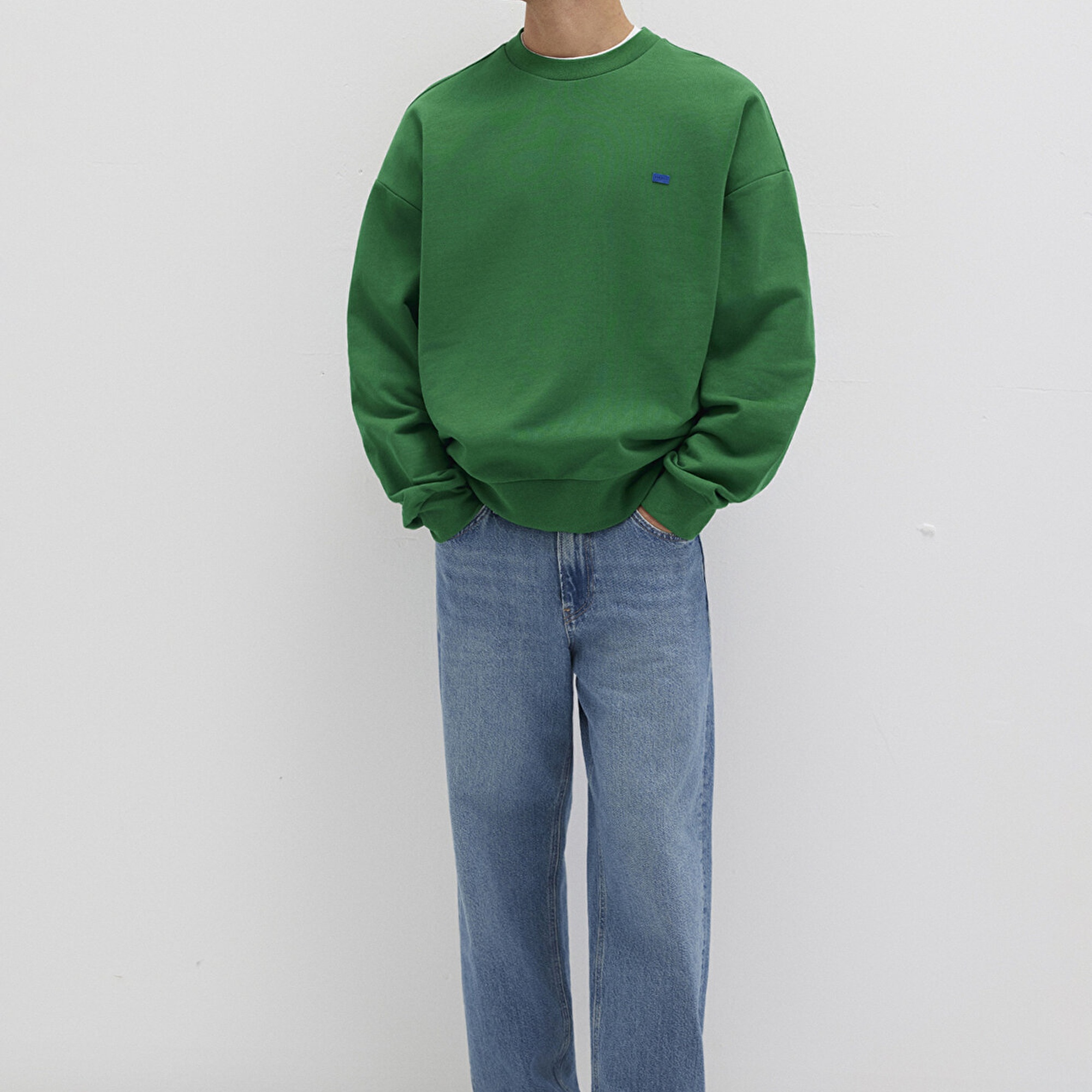 Mavi Bisiklet Yaka Yeşil Sweatshirt 0S10415-85916