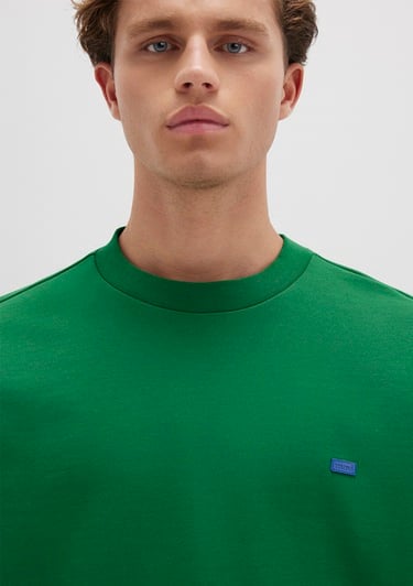  Mavi Bisiklet Yaka Yeşil Sweatshirt 0S10415-85916