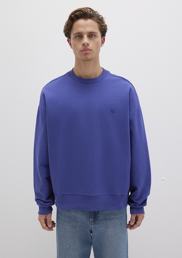  Mavi Bisiklet Yaka Mavi Sweatshirt 0S10415-70695