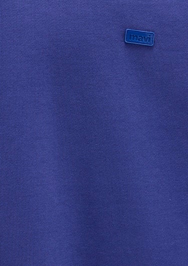  Mavi Bisiklet Yaka Mavi Sweatshirt 0S10415-70695
