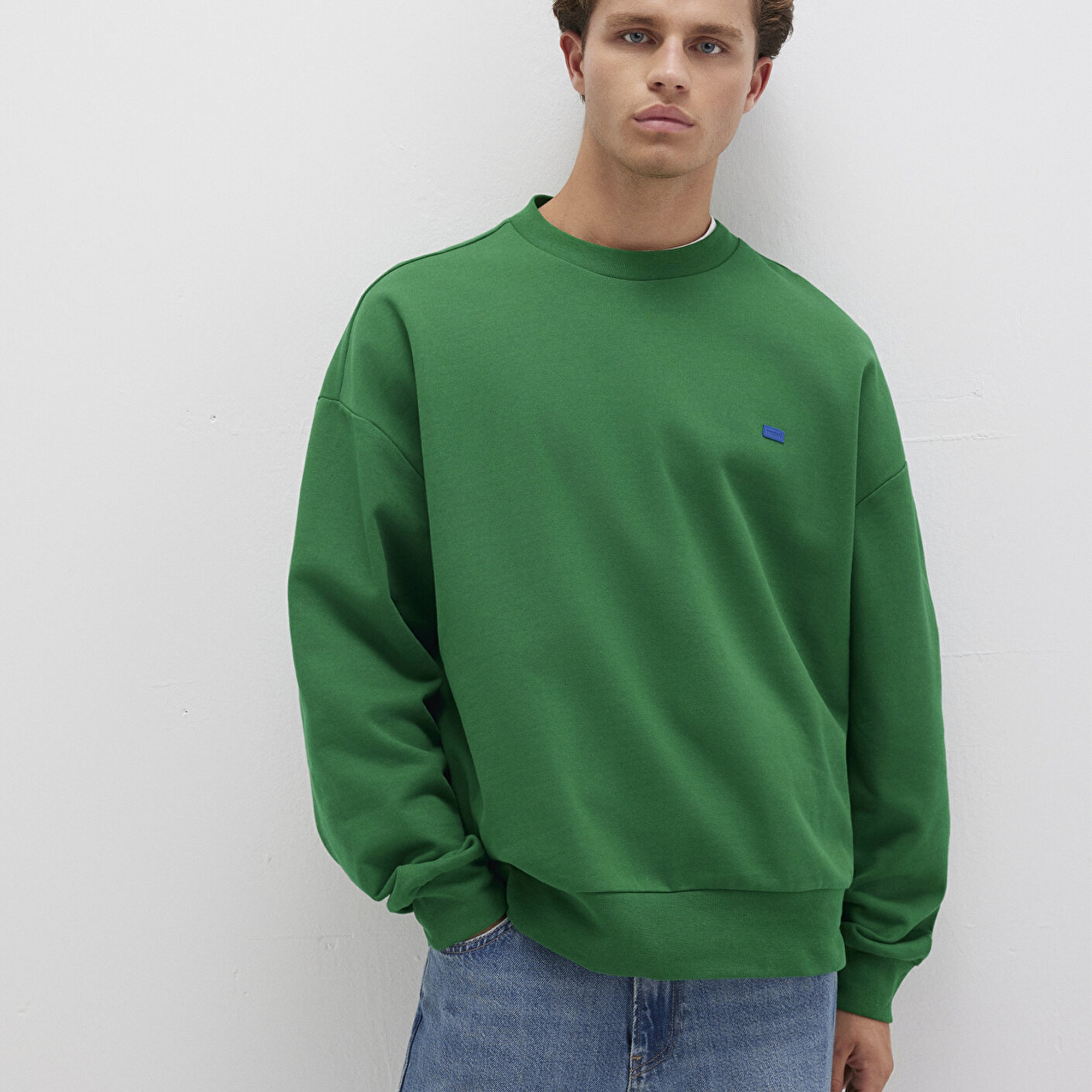 Mavi Bisiklet Yaka Yeşil Sweatshirt 0S10415-85916