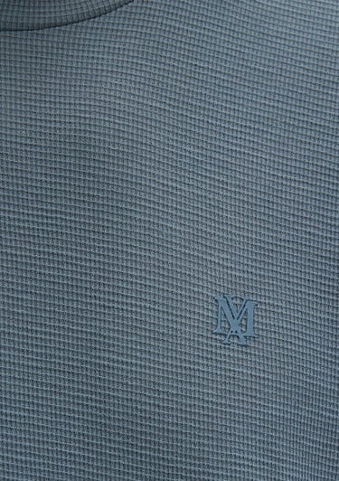  Mavi Uzun Kollu Gri Basic Tişört Slim Fit / Dar Kesim 065755-80889