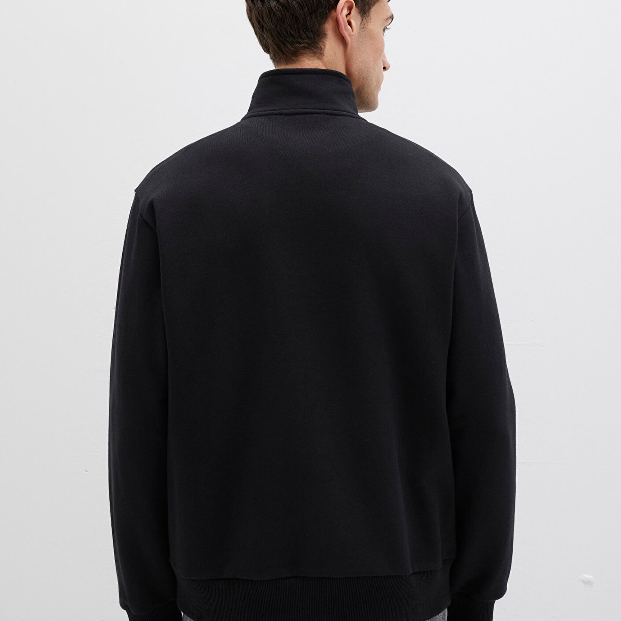 Mavi Yarı Fermuarlı siyah Basic Sweatshirt 0S10419-900