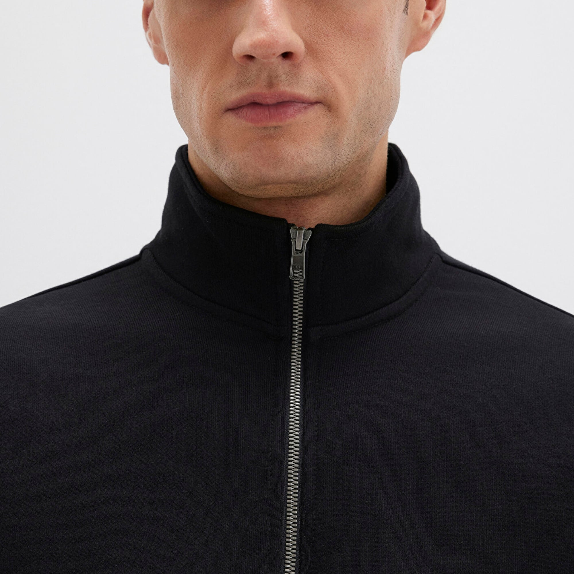 Mavi Yarı Fermuarlı siyah Basic Sweatshirt 0S10419-900