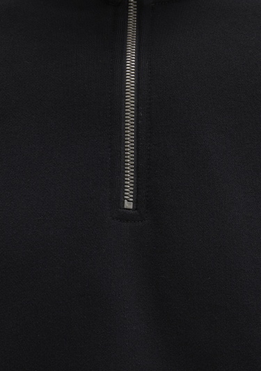  Mavi Yarı Fermuarlı siyah Basic Sweatshirt 0S10419-900