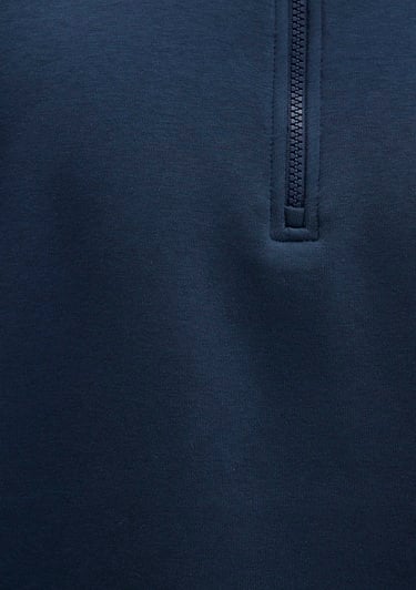  Mavi Yarı Fermuarlı Lacivert Basic Sweatshirt 0S10278-70490