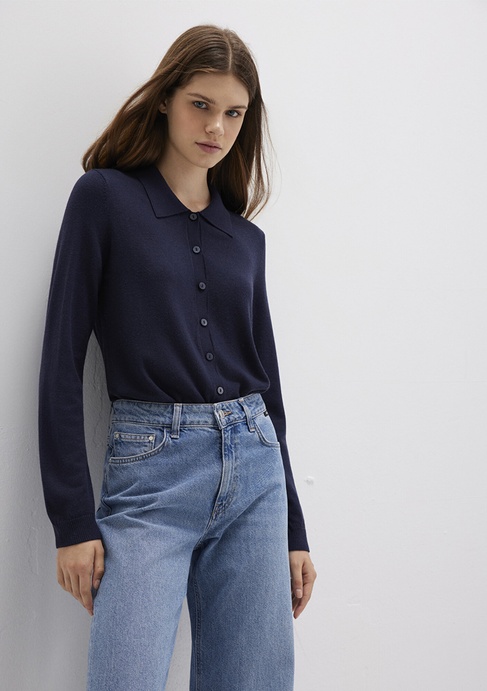  Mavi Lacivert Hırka Slim Fit / Dar Kesim 1710700-89101