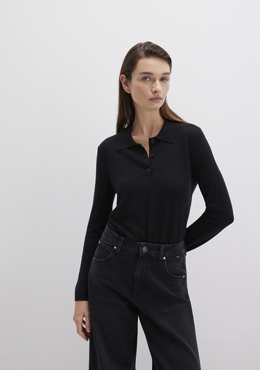  Mavi Siyah Triko Polo 1710712-900