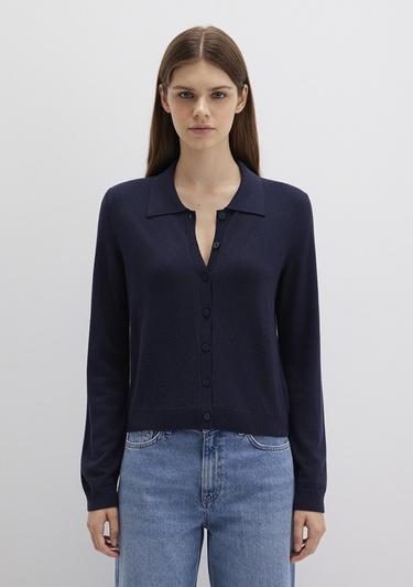  Mavi Lacivert Hırka Slim Fit / Dar Kesim 1710700-89101