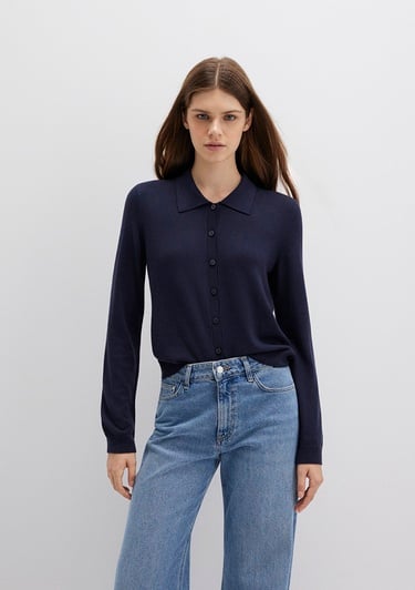  Mavi Lacivert Hırka Slim Fit / Dar Kesim 1710700-89101