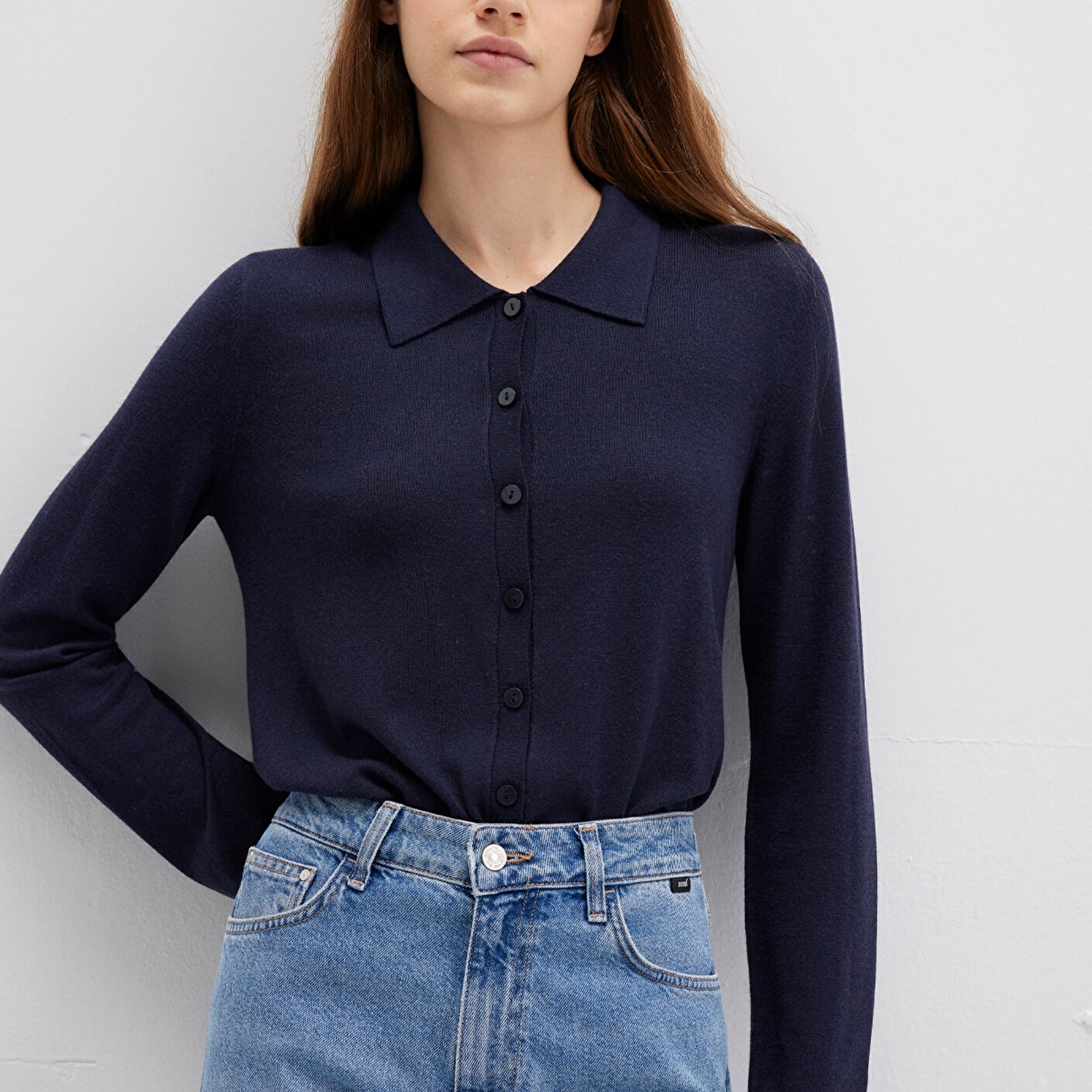 Mavi Lacivert Hırka Slim Fit / Dar Kesim 1710700-89101