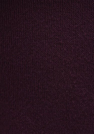  Mavi V Yaka Mor Kazak Crop / Kısa Kesim 1710122-87830