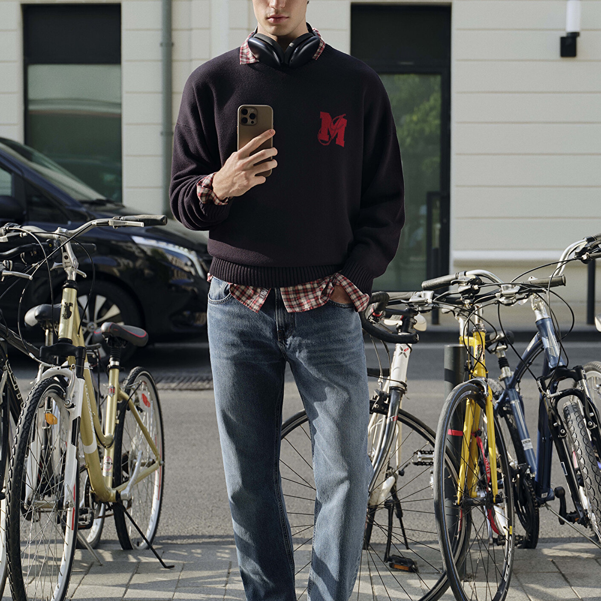 Mavi Lacivert Kazak Loose Fit / Bol Rahat Kesim 0710314-89353