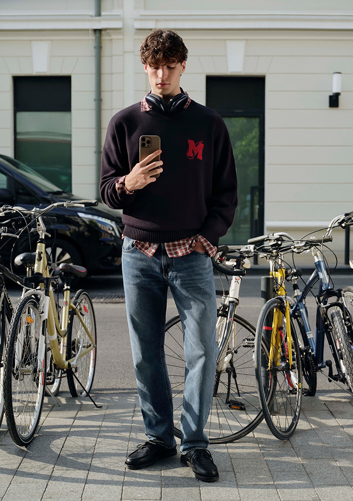  Mavi Lacivert Kazak Loose Fit / Bol Rahat Kesim 0710314-89353