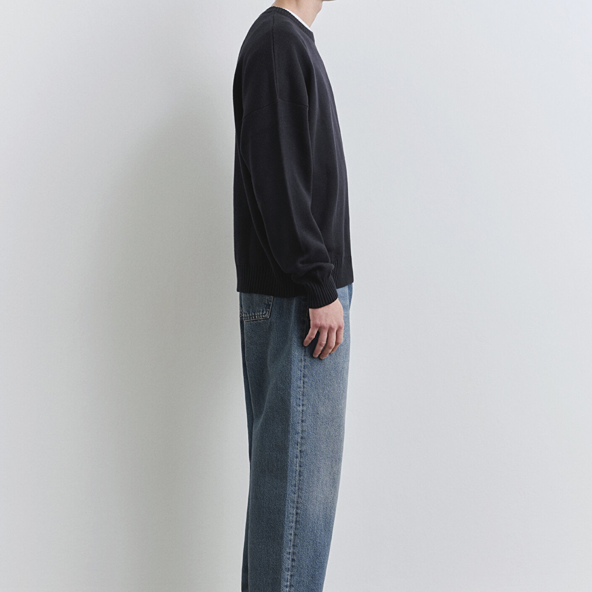 Mavi Lacivert Kazak Loose Fit / Bol Rahat Kesim 0710314-89353