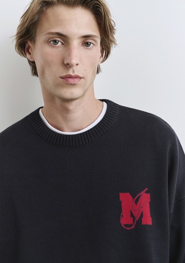  Mavi Lacivert Kazak Loose Fit / Bol Rahat Kesim 0710314-89353