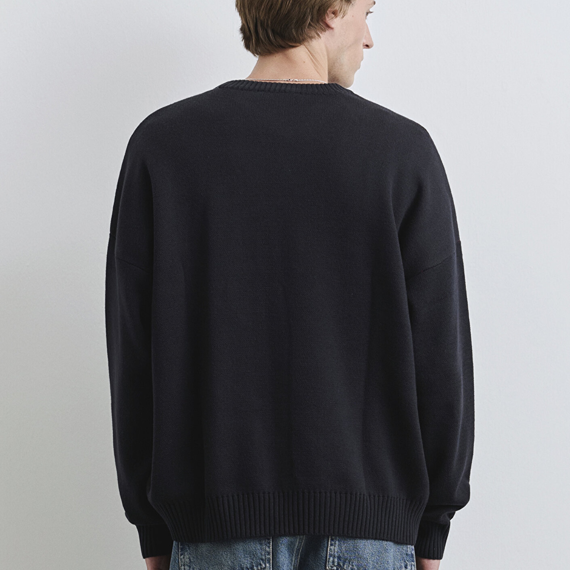 Mavi Lacivert Kazak Loose Fit / Bol Rahat Kesim 0710314-89353