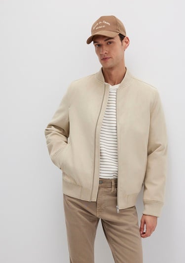  Mavi Kahverengi Suni Deri Ceket Regular Fit / Normal Kesim 0110639-70186