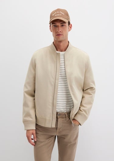  Mavi Kahverengi Suni Deri Ceket Regular Fit / Normal Kesim 0110639-70186