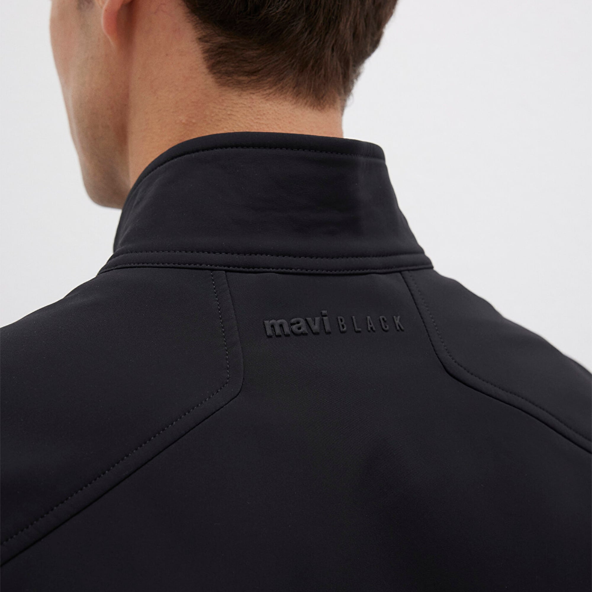 Mavi Cep Detaylı Siyah Ceket Regular Fit / Normal Kesim 0110646-71379