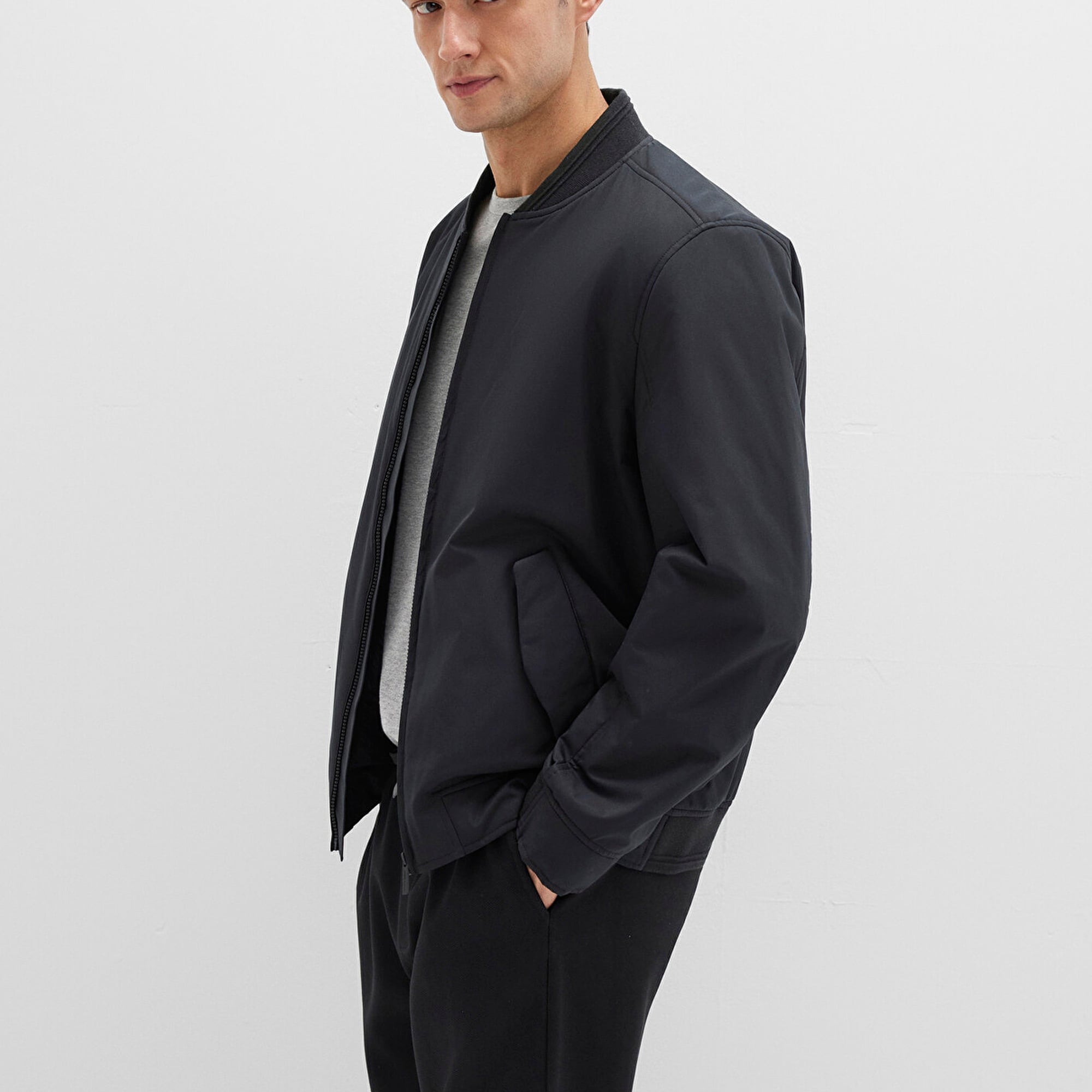 Mavi Siyah Bomber Ceket 0110616-71379