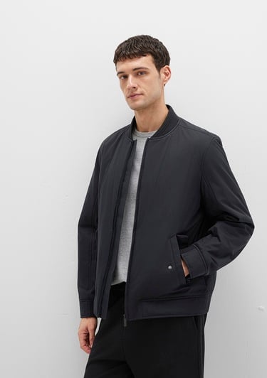  Mavi Siyah Bomber Ceket 0110616-71379