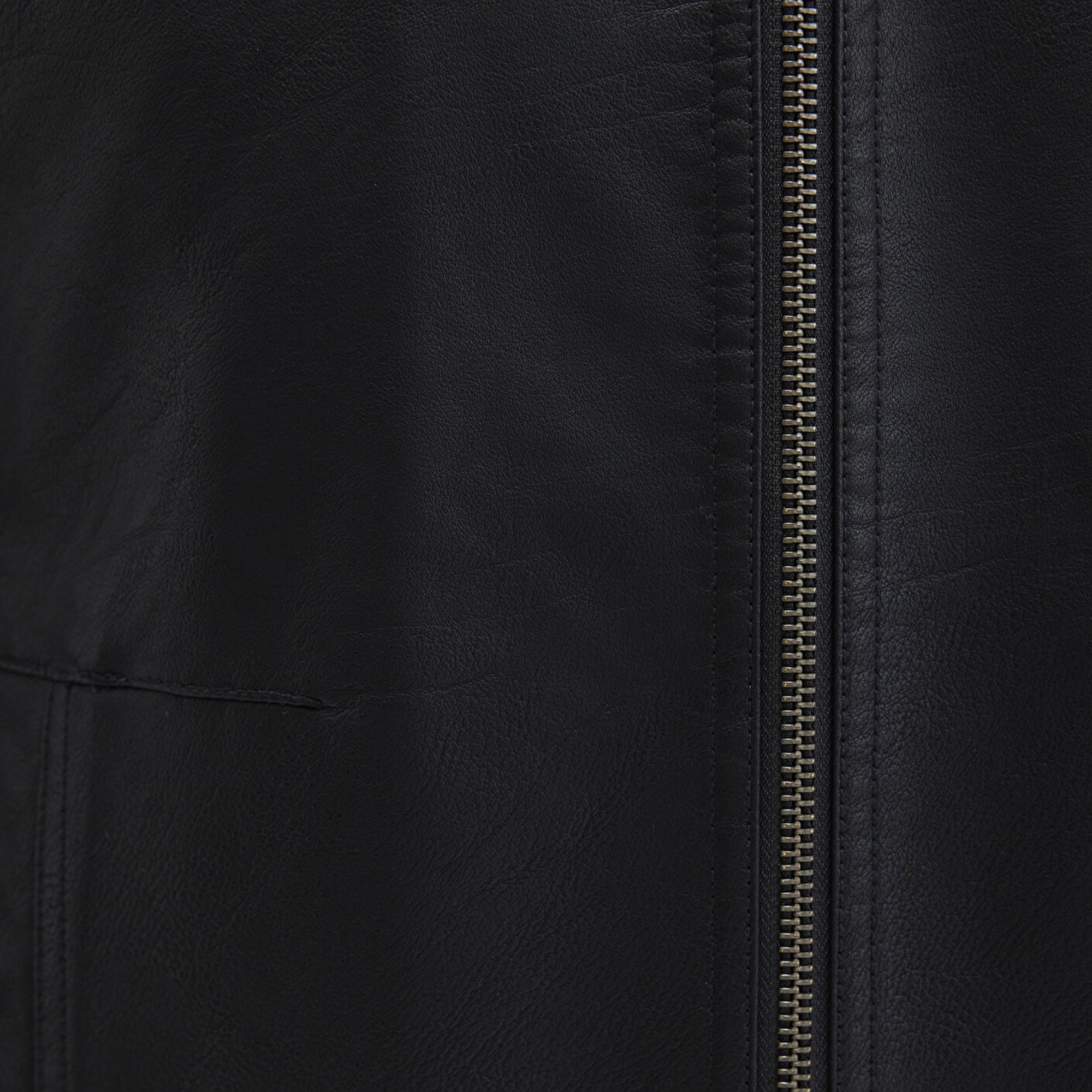 Mavi Siyah Suni Deri Ceket Slim Fit / Dar Kesim 0110548-71379