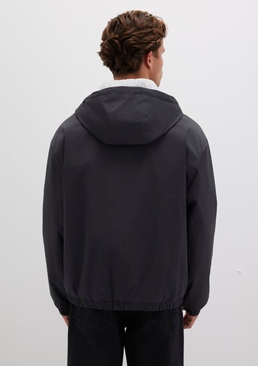  Mavi Kapüşonlu Antrasit Ceket Regular Fit / Normal Kesim 0110333-70087