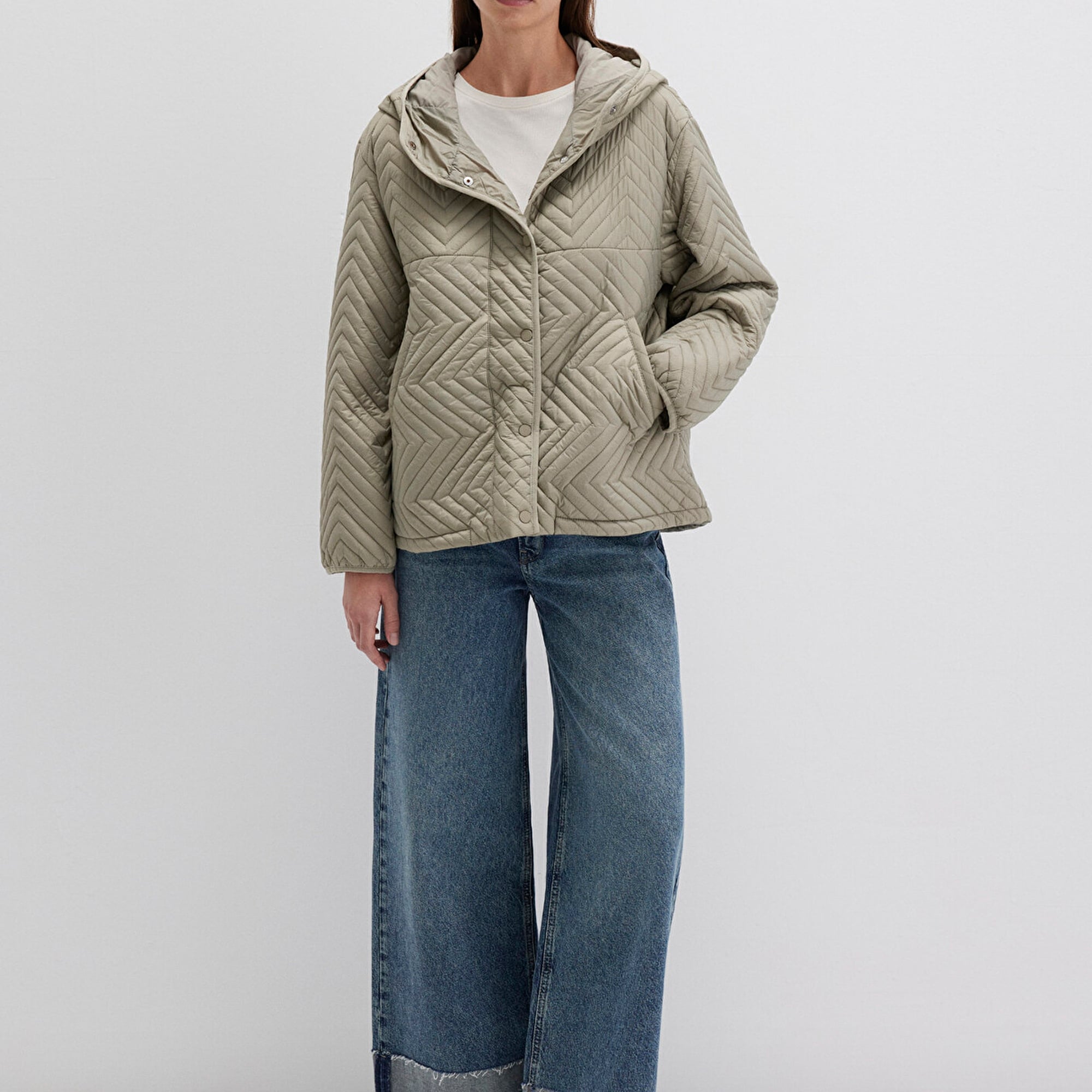 Mavi Kahverengi Ceket Loose Fit / Bol Rahat Kesim 1110460-70354