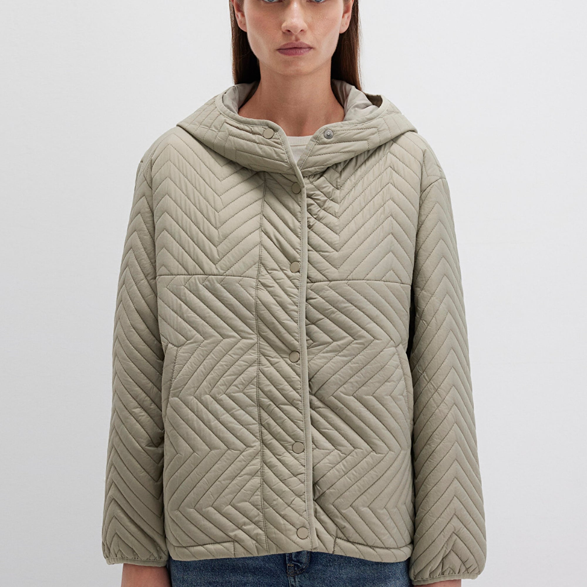 Mavi Kahverengi Ceket Loose Fit / Bol Rahat Kesim 1110460-70354