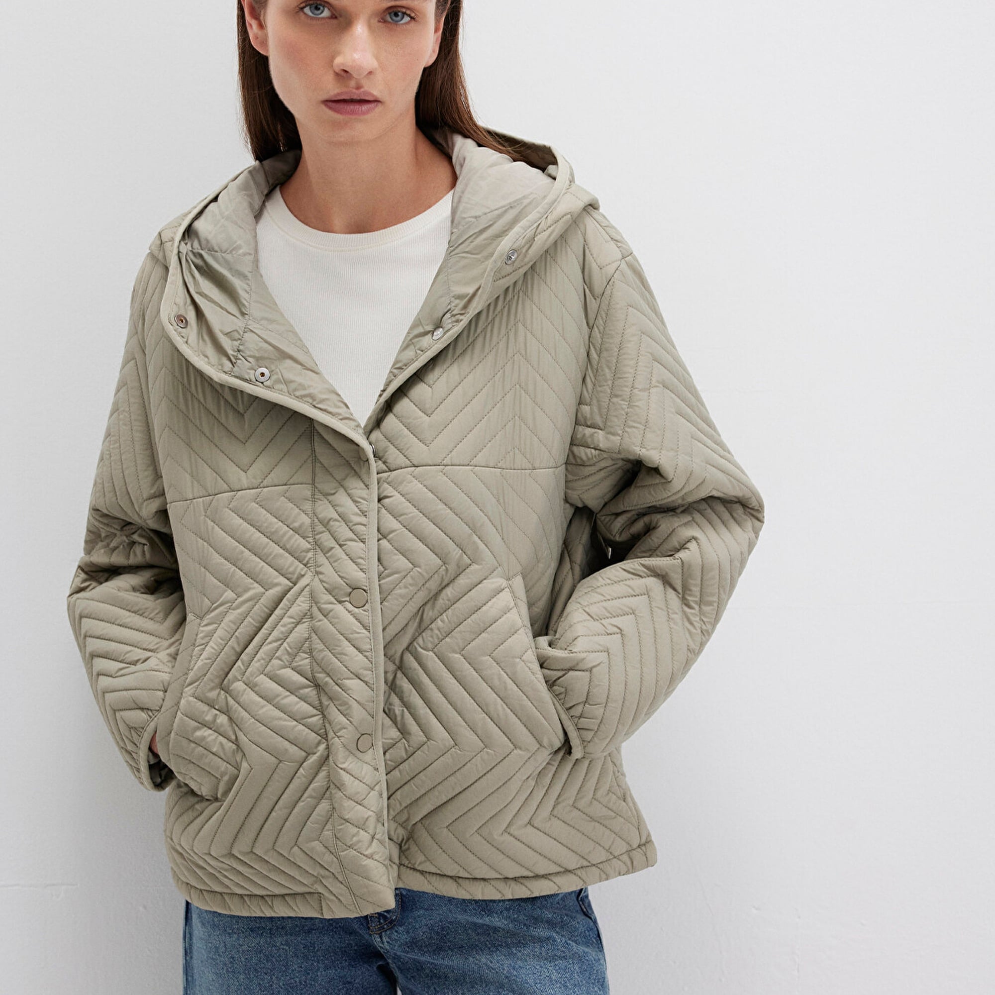 Mavi Kahverengi Ceket Loose Fit / Bol Rahat Kesim 1110460-70354