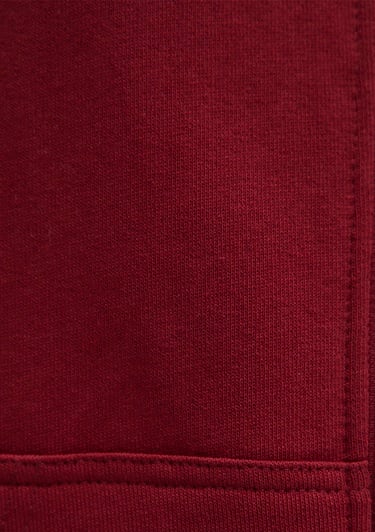  Mavi Mavi Logo Baskılı Kapüşonlu Fermuarlı Bordo Sweatshirt 1S10178-85493