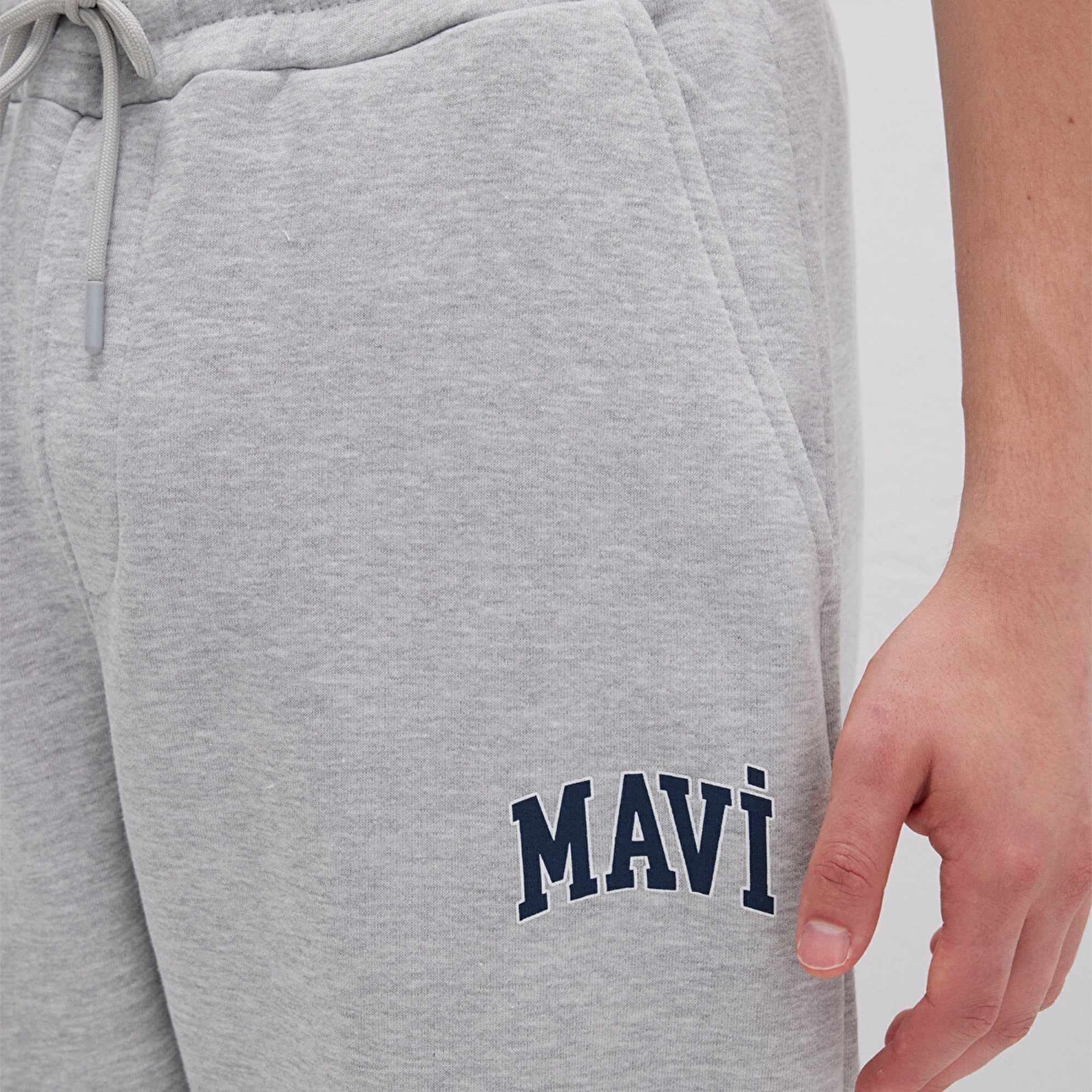 Mavi Mavi Logo Baskılı Gri Eşofman Altı 0010207-80018