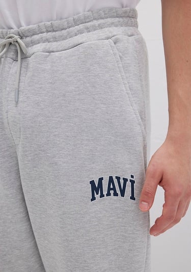  Mavi Mavi Logo Baskılı Gri Eşofman Altı 0010207-80018