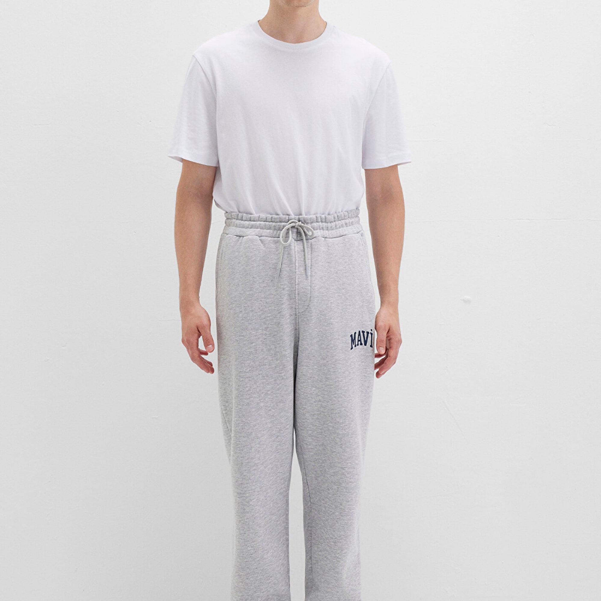 Mavi Mavi Logo Baskılı Gri Eşofman Altı 0010207-80018