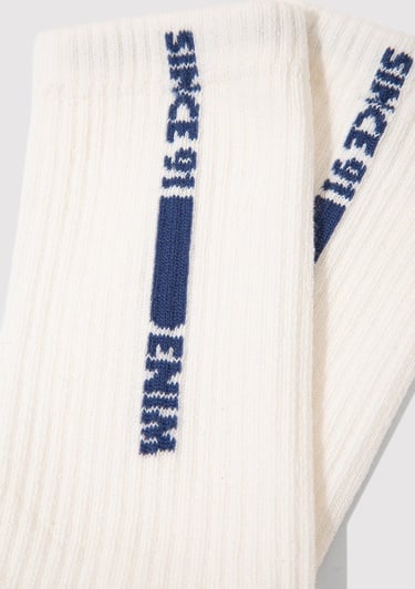  Mavi Beyaz Soket Çorap 0911971-620
