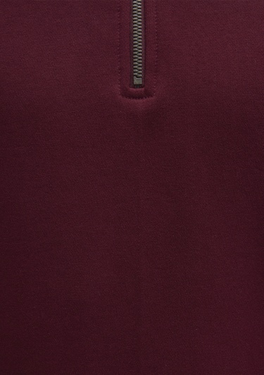  Mavi Yarı Fermuarlı Bordo Sweatshirt 0S10419-70394