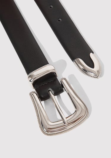  Mavi Siyah Suni Deri Kemer 1913654-900