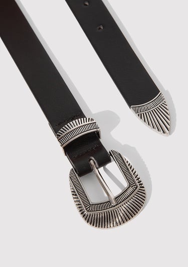  Mavi Siyah Suni Deri Kemer 1913652-900