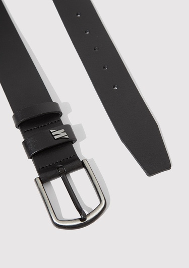  Mavi Siyah Deri Kemer 0912040-900