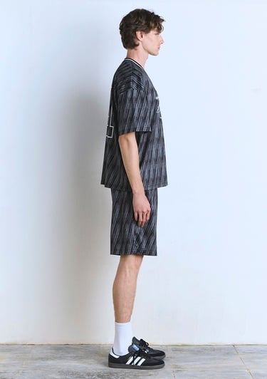  Mavi Los Angeles Baskılı Siyah Forma Tişört Oversize / Geniş Kesim 0612761-90556