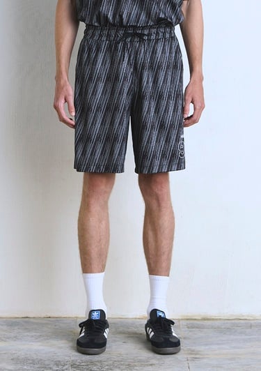  Mavi 91 Baskılı Siyah Şort 0410289-90556