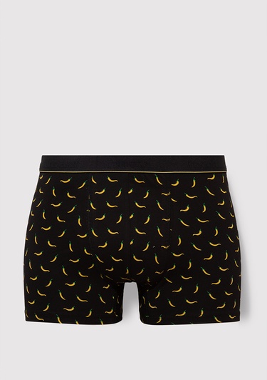  Mavi 3lü Baskılı Boxer 0911988-900