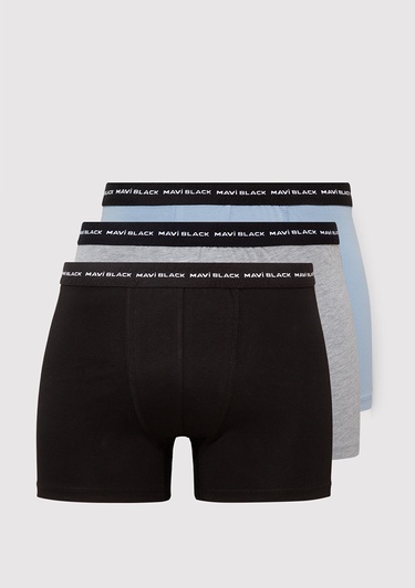  Mavi 3lü Basic Boxer 0911987-900