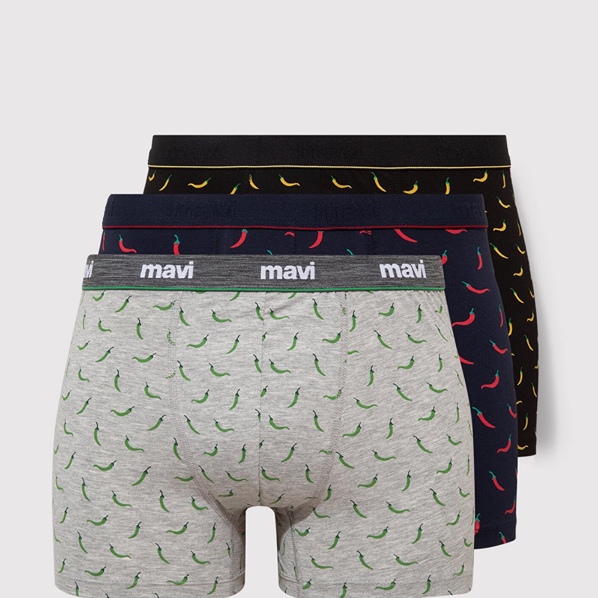 Mavi 3lü Baskılı Boxer 0911988-900