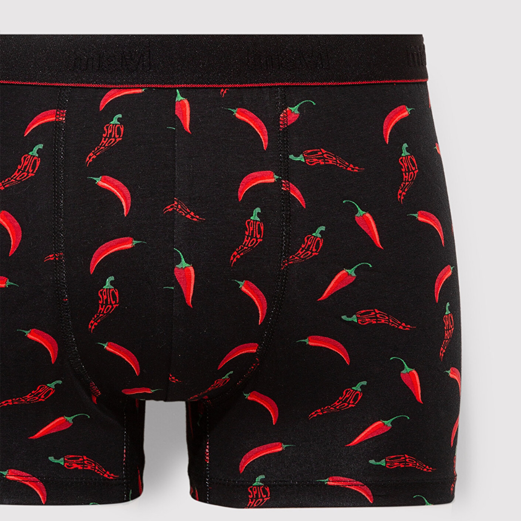 Mavi Biber Baskılı Siyah Boxer 0911980-900