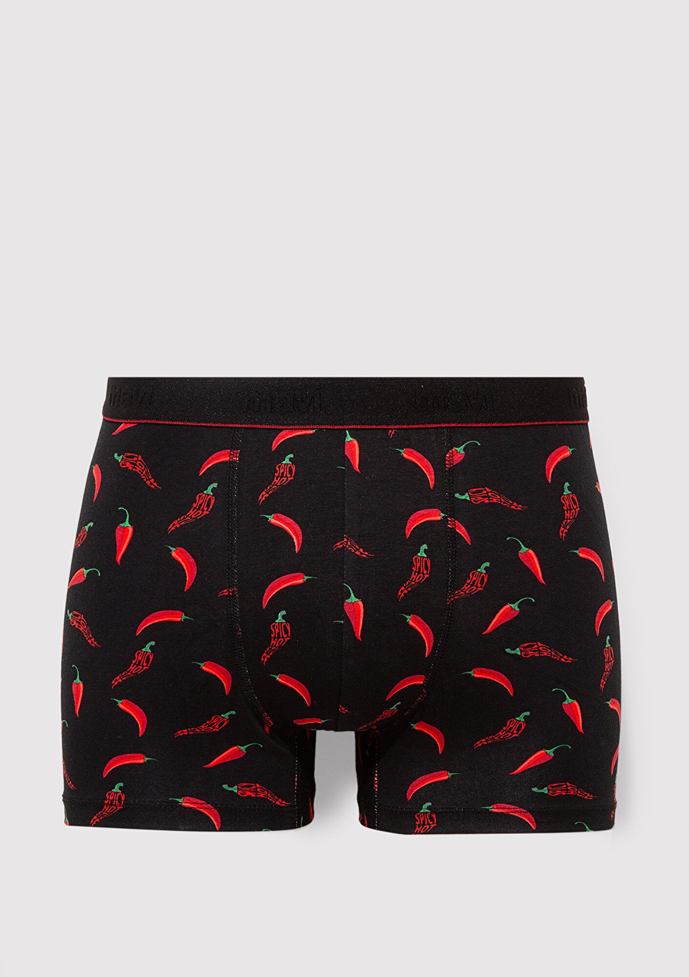  Mavi Biber Baskılı Siyah Boxer 0911980-900