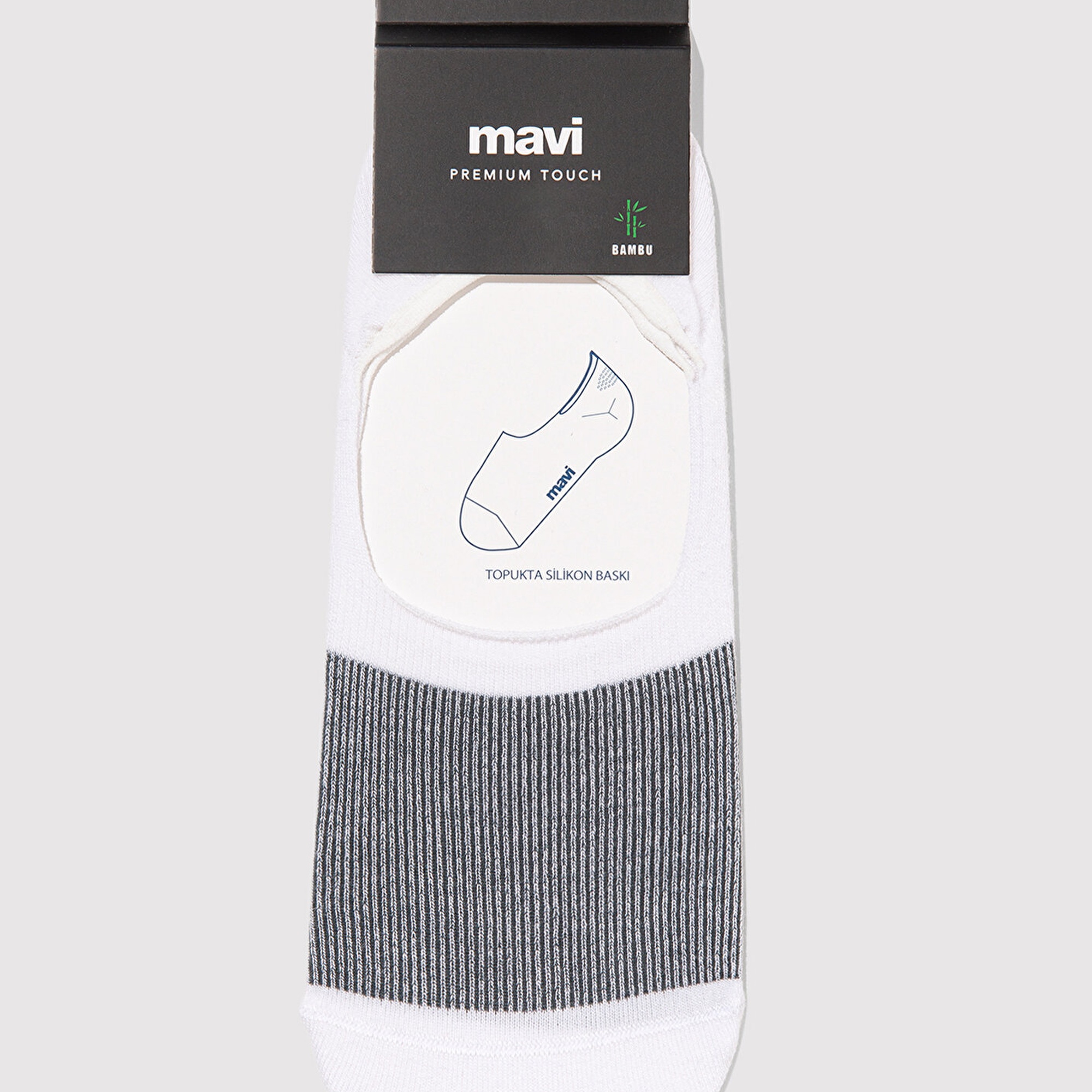 Mavi Beyaz Babet Çorap 0911399-620