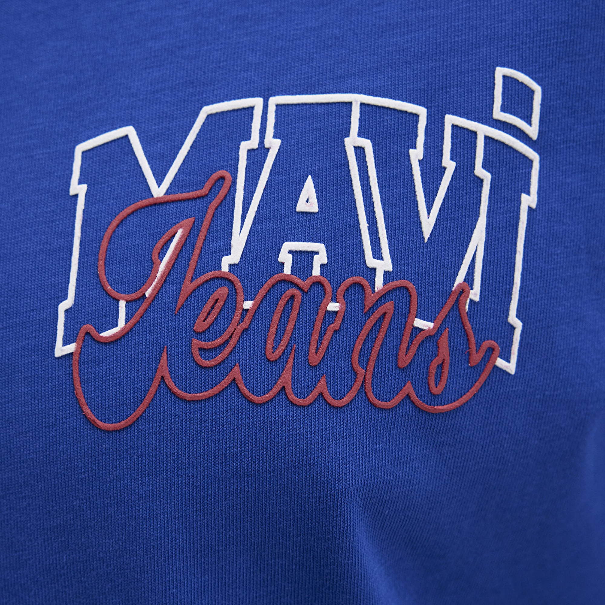 Mavi Mavi Jeans Baskılı Mavi Tişört Loose Fit / Bol Rahat Kesim 0612937-70907