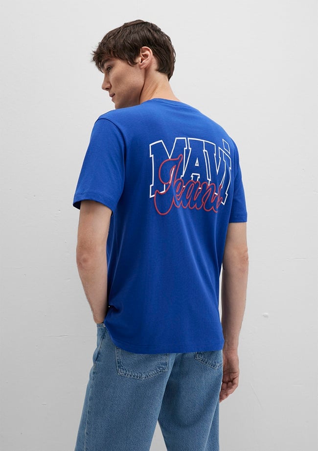  Mavi Mavi Jeans Baskılı Mavi Tişört Loose Fit / Bol Rahat Kesim 0612937-70907